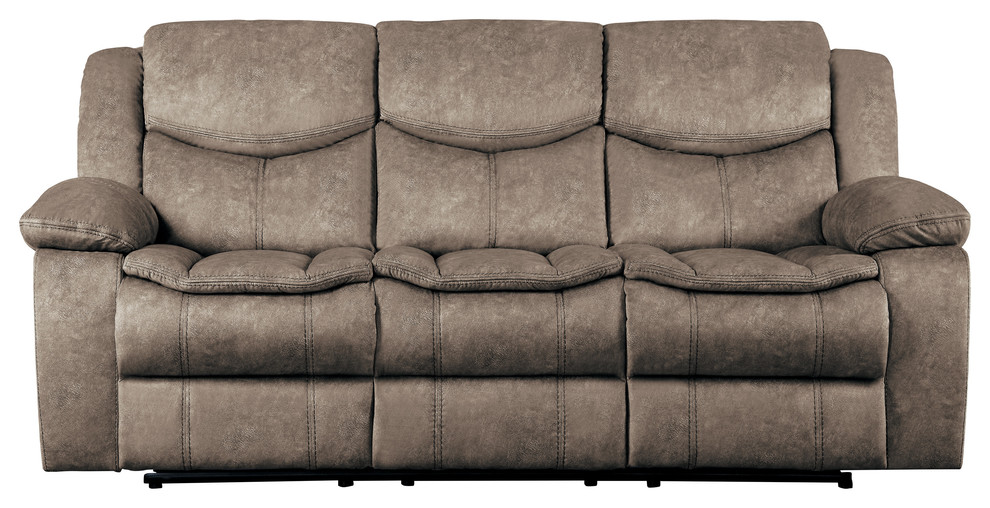 Arden Double Glider Reclining Sofa   Transitional   Sofas   by Lexicon Home  Houzz