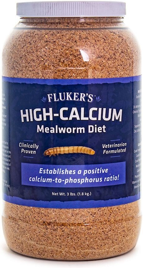 Fluker's Hi Calcium Mealworm Diet Reptile Food