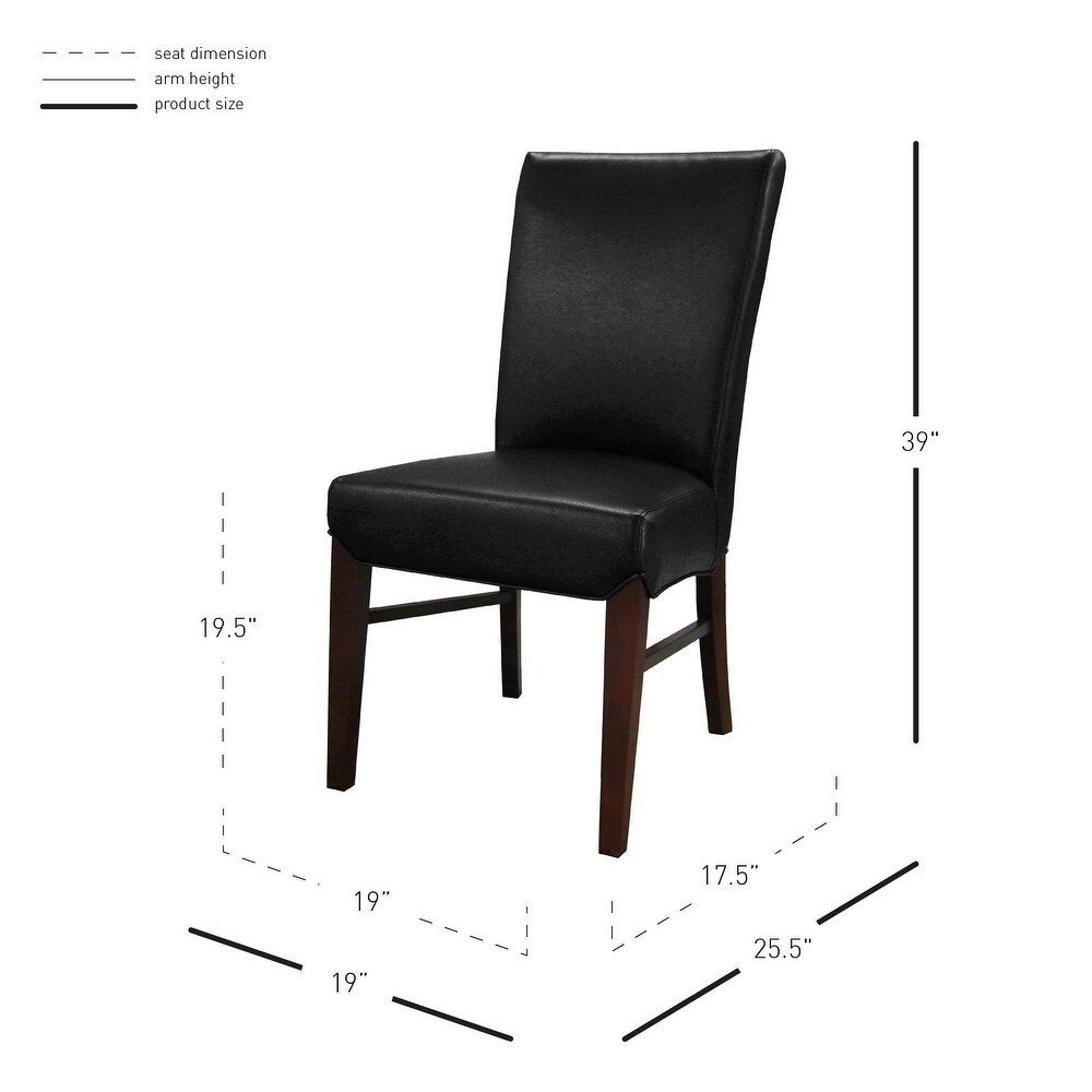 Milton Bonded Leather Dining Chairs (Set of 2)   na