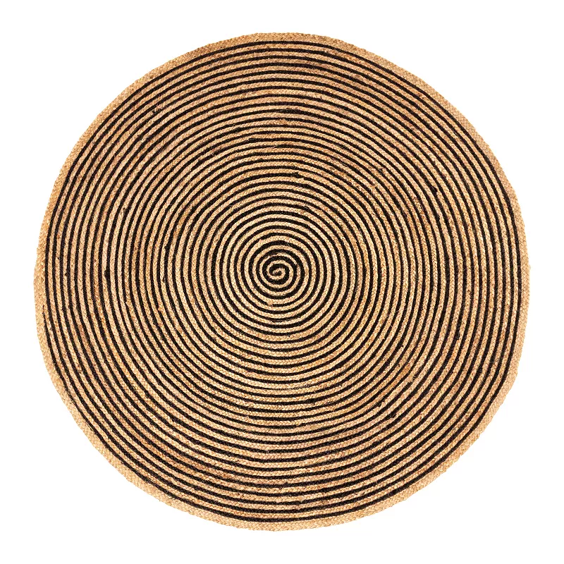 Superior Braided Jute Round Area Rug