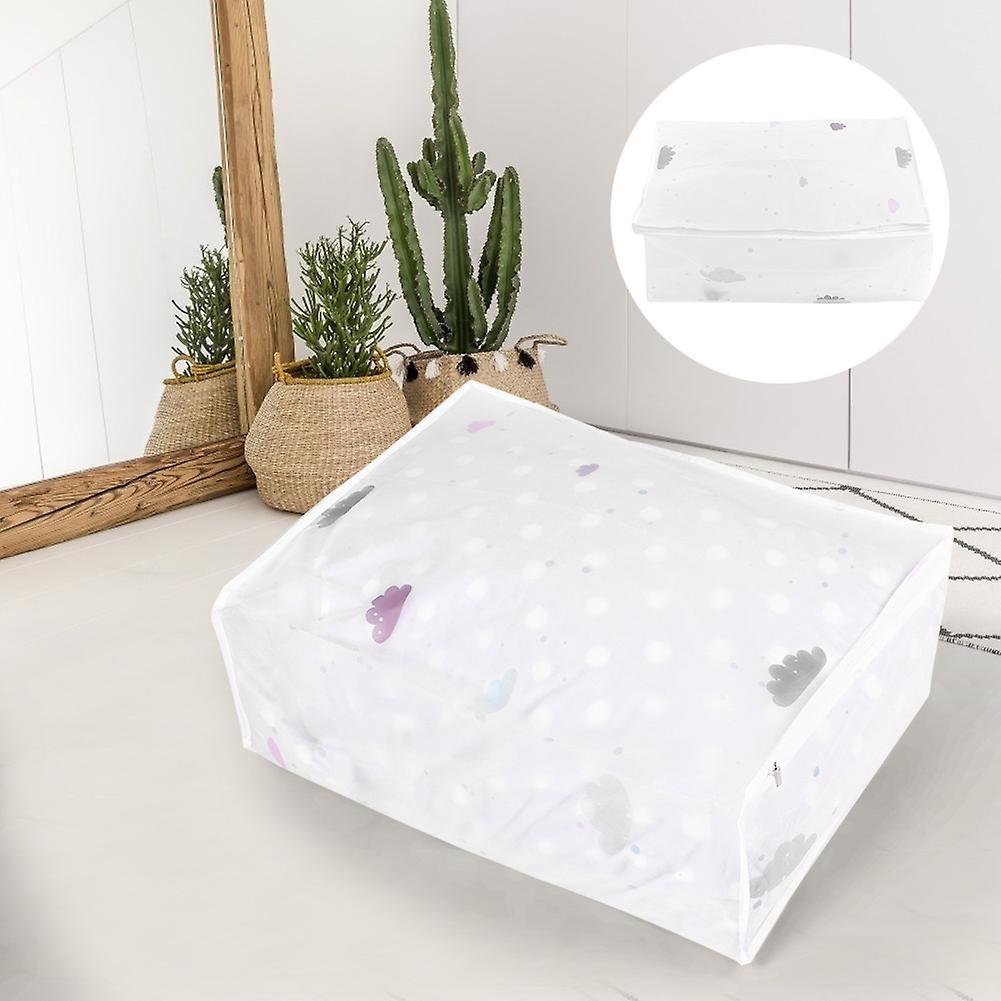 Large Capacity Quilt Clothes Blanket Moisture Dust Proof Storage Bag Organizer Home (cloud)