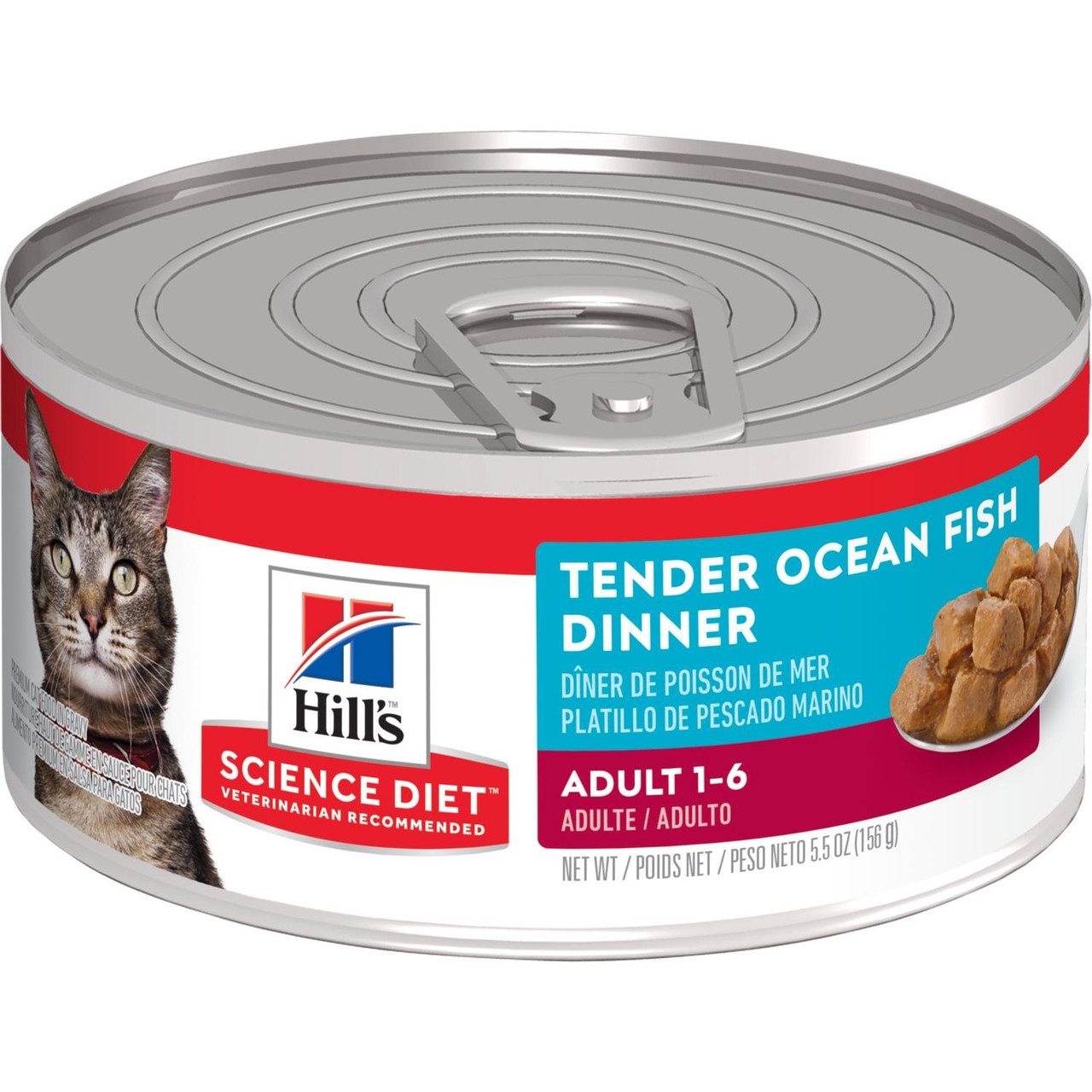 Science Diet Cat Adult Tender Ocean Fish Dinner， 5.5oz