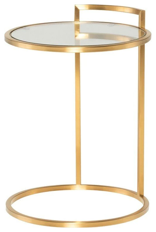 Reina Gold Side Table   Contemporary   Side Tables And End Tables   by Virgil Stanis Design  Houzz