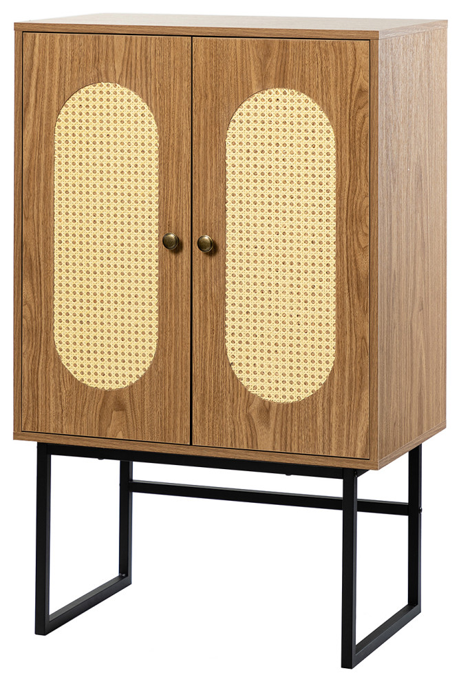 Rattan 2  Door Accent Cabinet   Tropical   Accent Chests And Cabinets   by Karat Home  Houzz