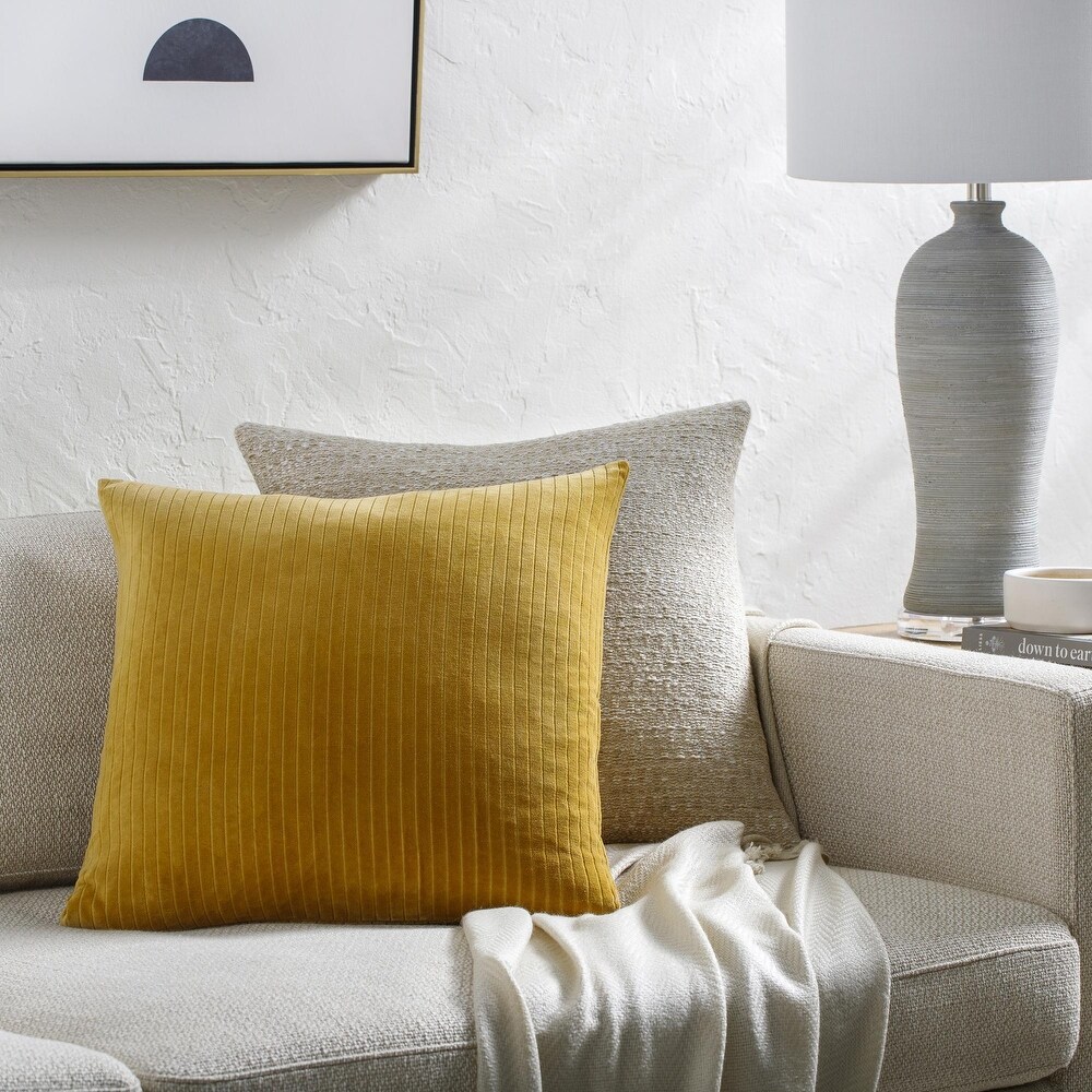 Tess Modern   Contemporary Solid Color Accent Pillow