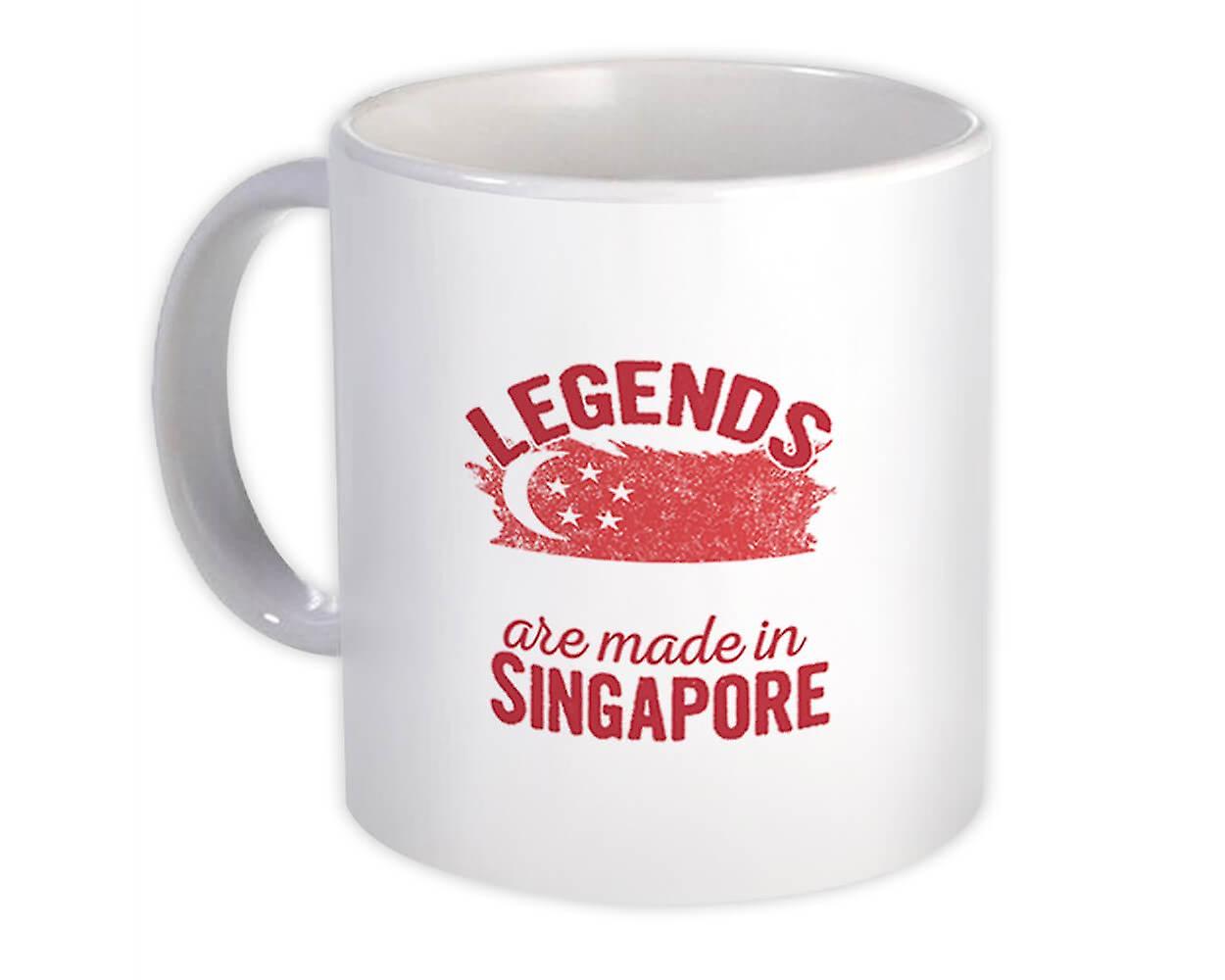 Legends are Made in Singapore: Gift Mug Flag