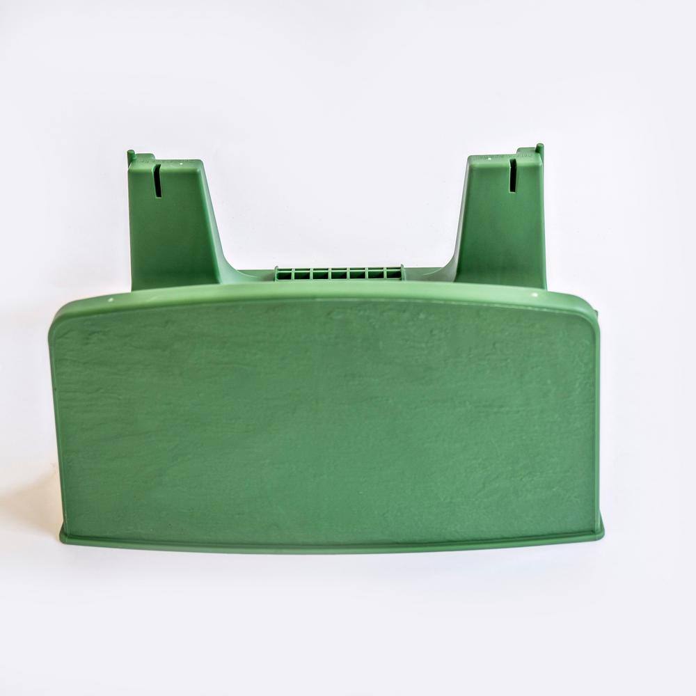 VARDEN P100 8 in. x 15.3 in. x 6 in. Green Plastic Retaining Wall Blocks (Box of 10) VG-P100SR-310