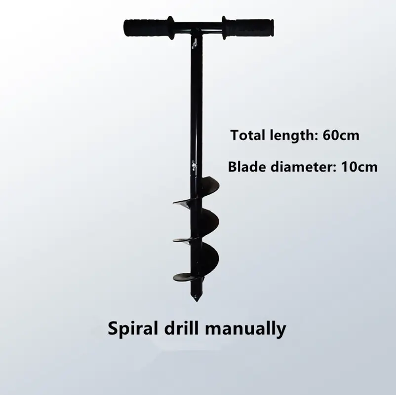 Amazon Hot Sales Manual Garden Auger Spiral Drill Bit Flower Planter Gardening Earth Drill Planting Hole Tool