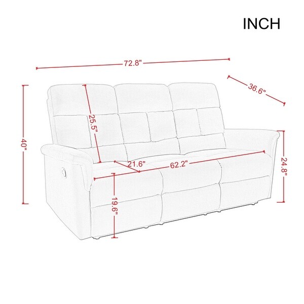 3 Seat reclining sofa