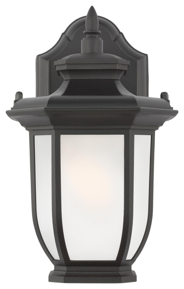 Childress Outdoor Wall Light in Black   Traditional   Outdoor Wall Lights And Sconces   by Lights Online  Houzz