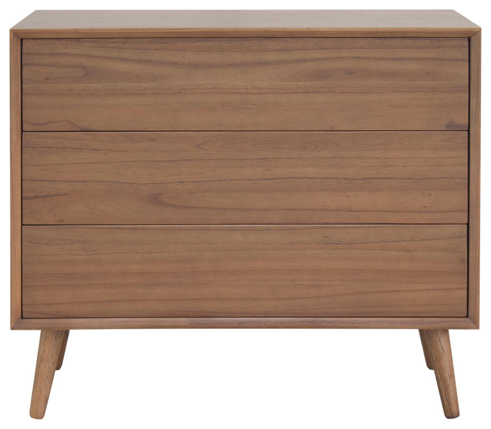 Henley Chest 3 Drawers  Newton Brown   Midcentury   Accent Chests And Cabinets   by New Pacific Direct Inc.  Houzz