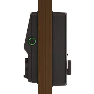 Lockly Secure Plus Venetian Bronze Single-Cylinder Alarmed Deadbolt Lock with Smart Keypad Bluetooth and 3D Fingerprint Sensor PGD 728F VB