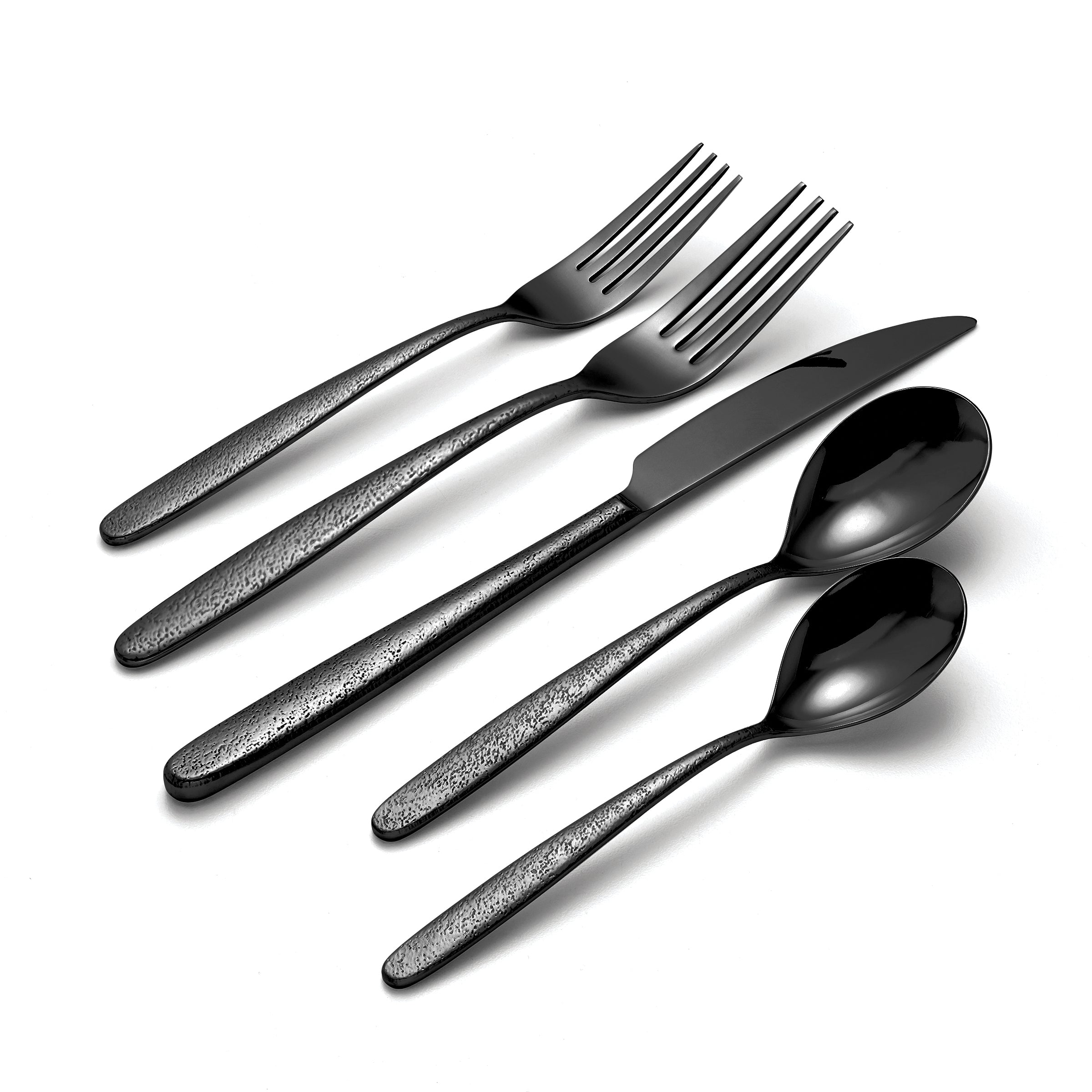 Storm Black 20 Piece Everyday Flatware Set