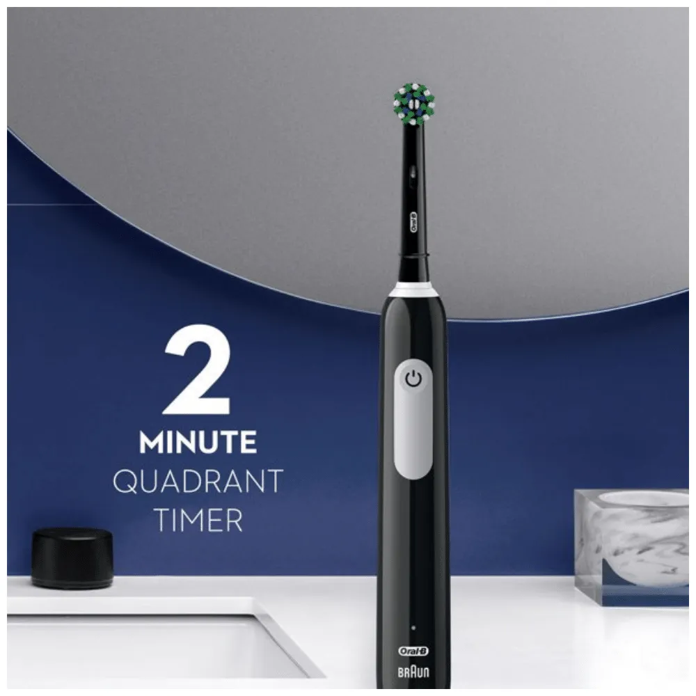 Oral-B Pro 1000 Electric Toothbrush， Black and White， Twin Pack