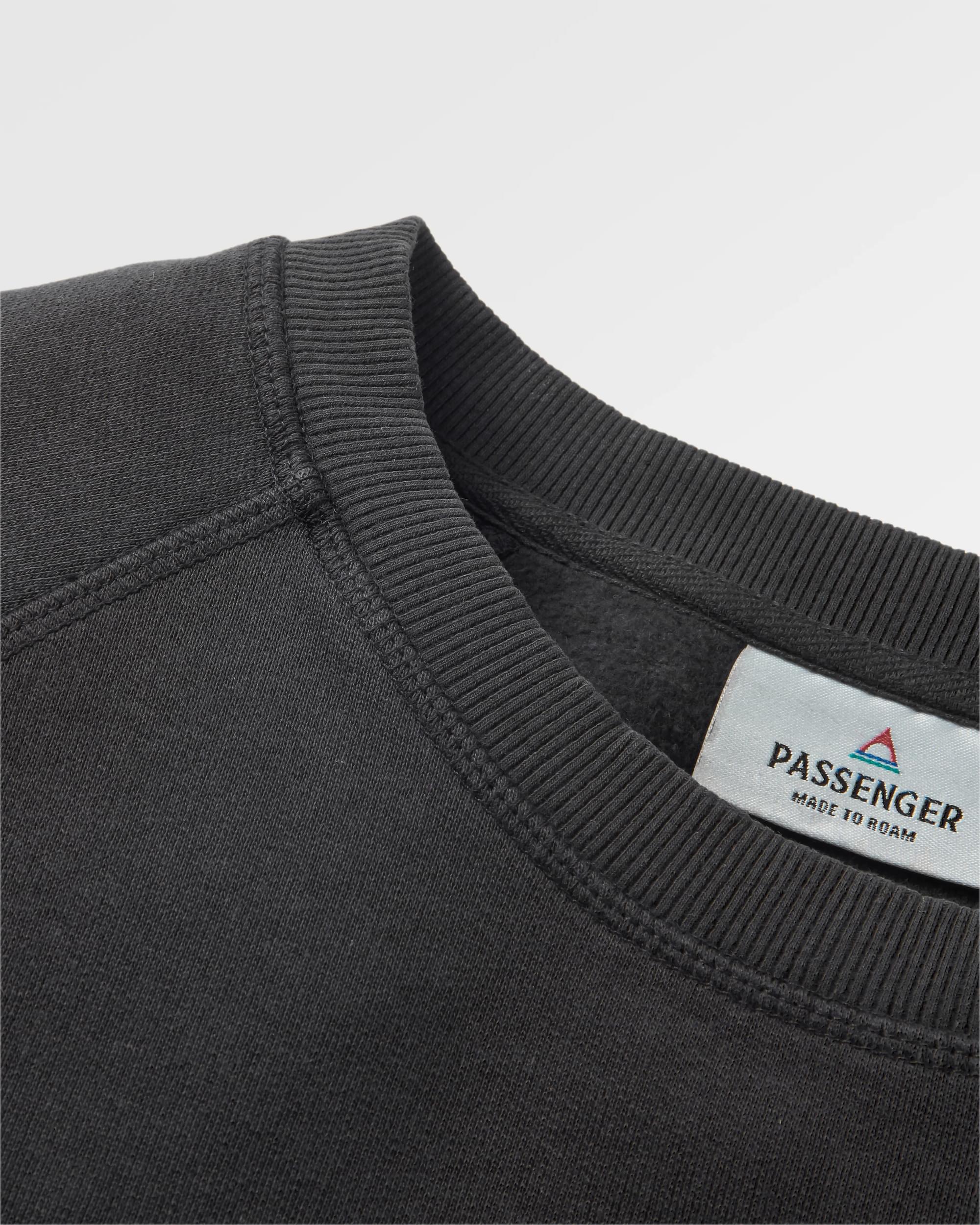 Remote Recycled Cotton Sweatshirt - Black