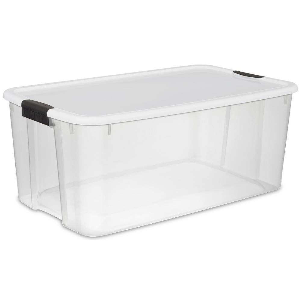 Sterilite 116 Qt. Ultra-Latching Storage Bin Box Container Clear (8-Pack) 8 x 19909804