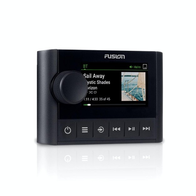 Garmin Fusion Ms wb675 Marine Hideaway Stereo With Digital Signal Processing dsp With Ms erx400 Wired Remote Black