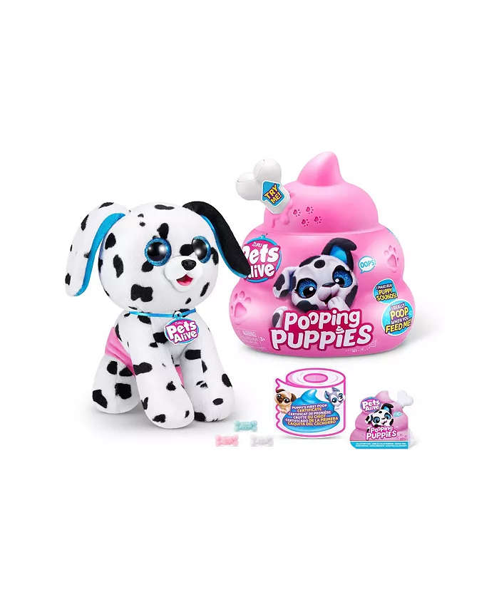 Pets Alive Zuru Pooping Puppies Series 1 Interactive Plush