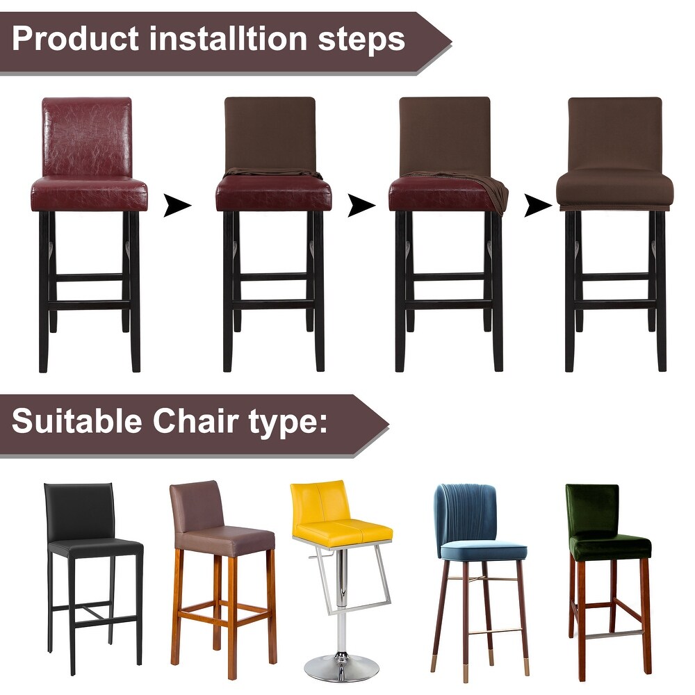 Stretch Bar Stool Cover for Bar Height Side Chair Slipcovers