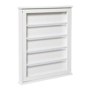 Honey-Can-Do 23 in. x 27.25 in. White Single Wall Mount Dry Rack DRY-04446