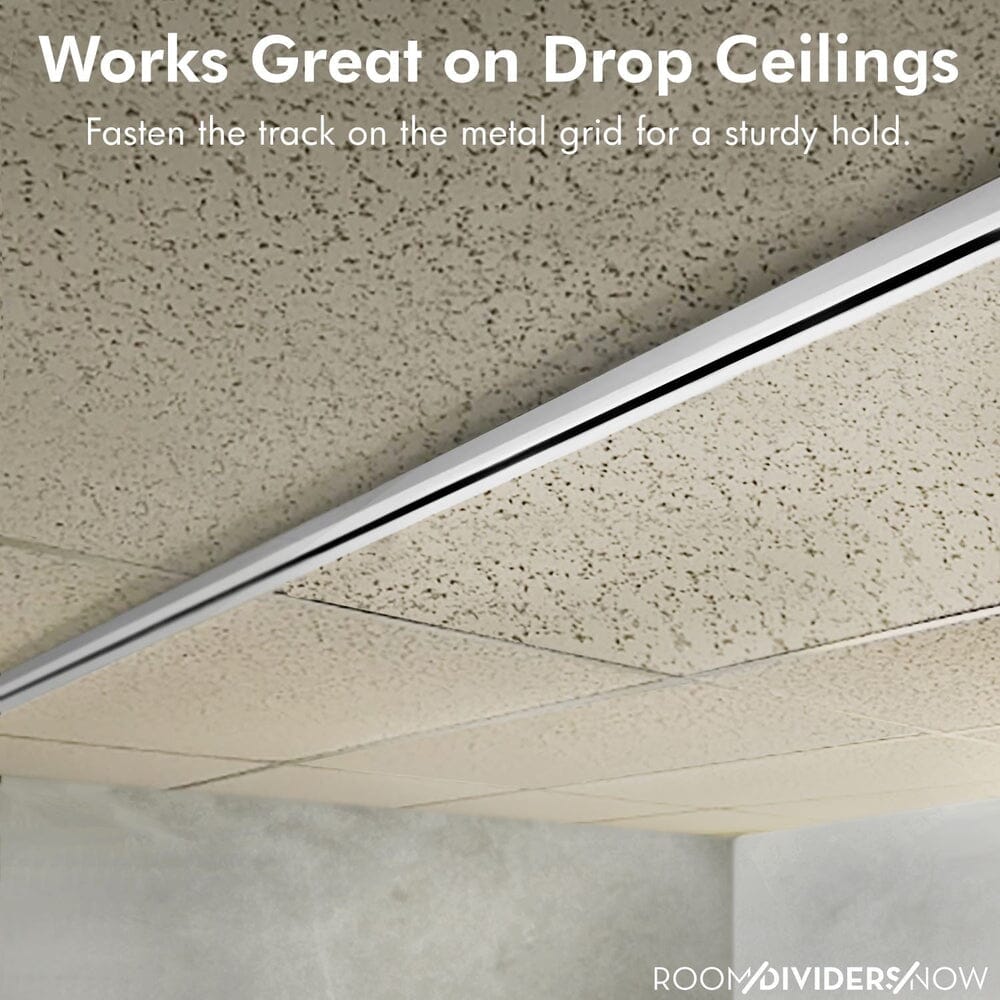 Ceiling Track Room Divider: Ceiling Curtain Track up to 36ft