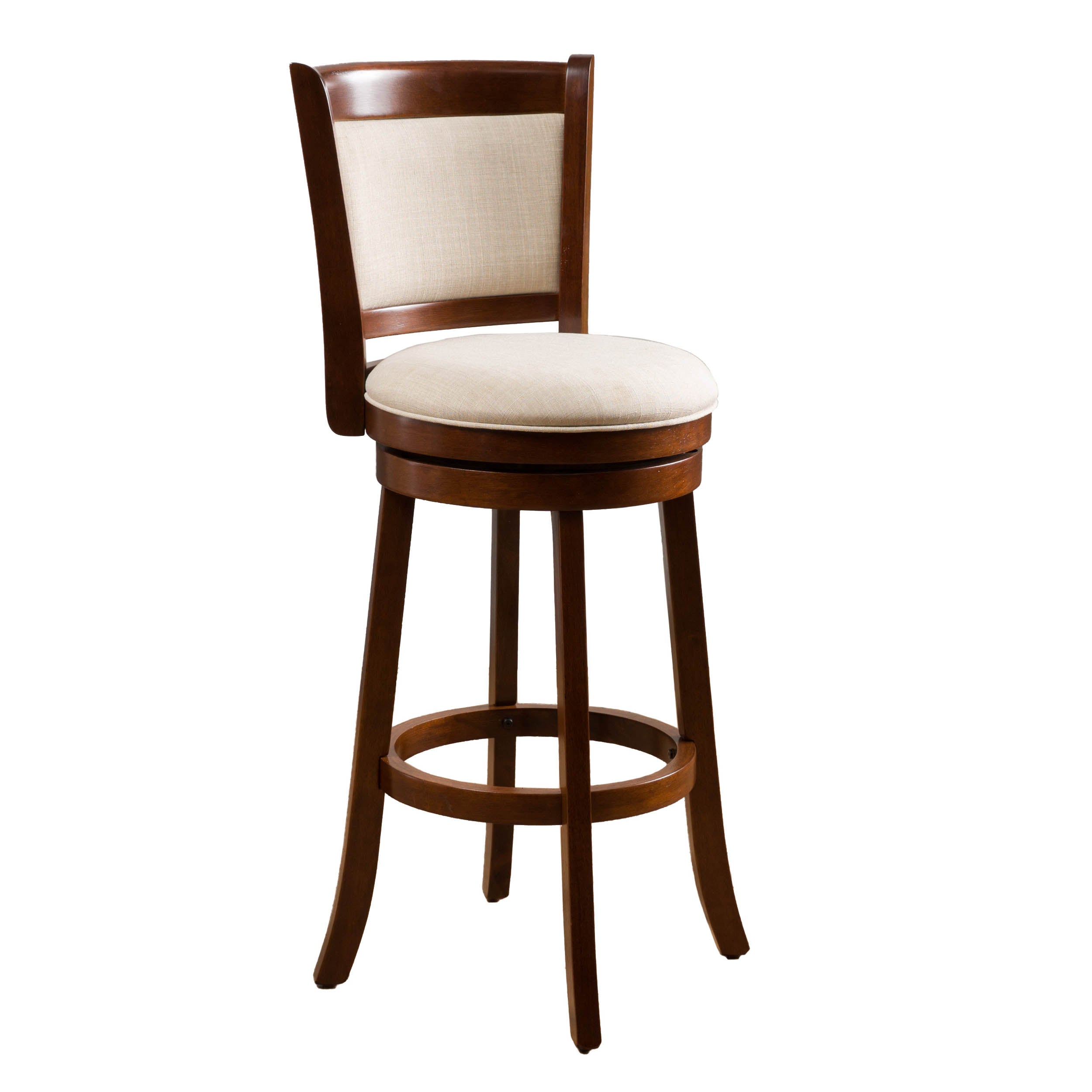 Davis 29-Inch Fabric Swivel Backed Bar Stool