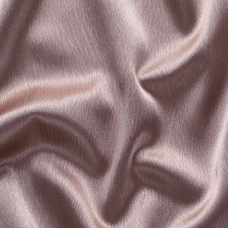 Kate Aurora Ultra Lux Faux Silk Regency Crinkle Rod Pocket Semi Sheer Single Curtain Panel