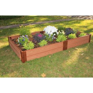 Frame It All Classic Sienna Raised Garden Bed 4 ft. x 8 ft. x 11 in. - 1 in. profile 300001064