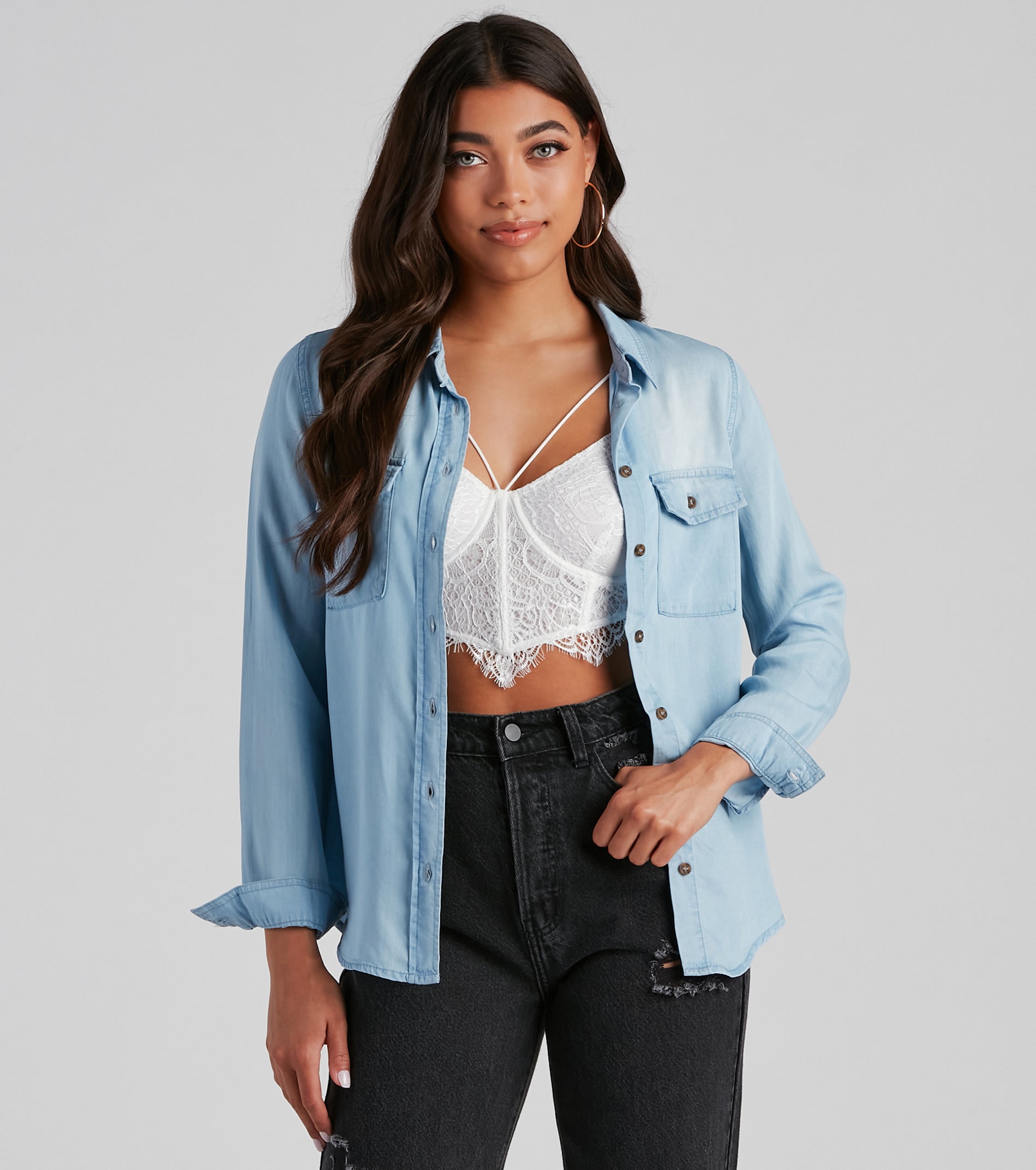 All About Cute Button-Down Top