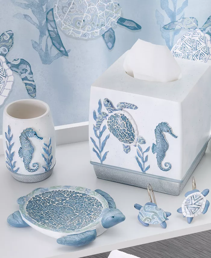 Avanti Caicos Sea Turtles Resin Tissue Box Cover