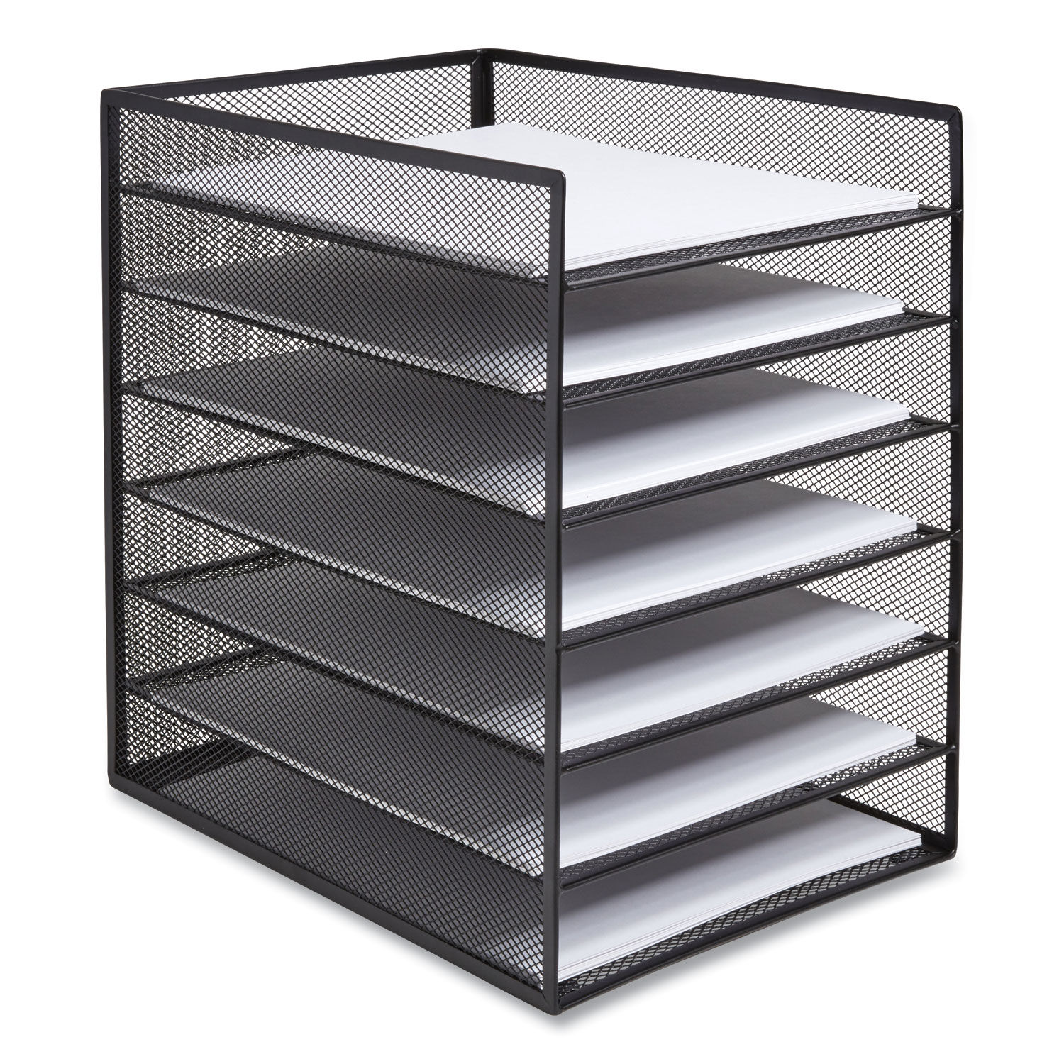 Front-Load Enclosed Wire Mesh Horizontal Document Organizer by TRU REDandtrade; TUD24402482