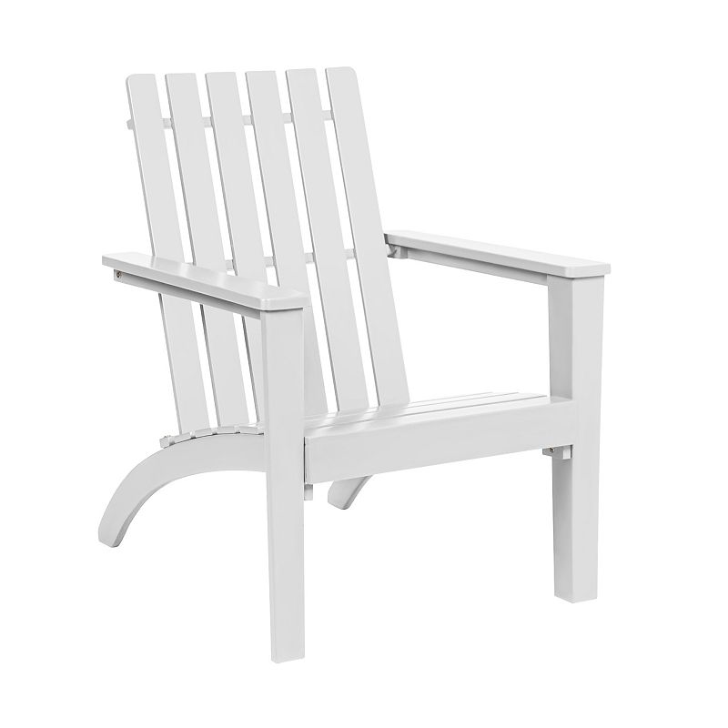 Outdoor Durable Patio Acacia Wood Adirondack Lounge Armchair