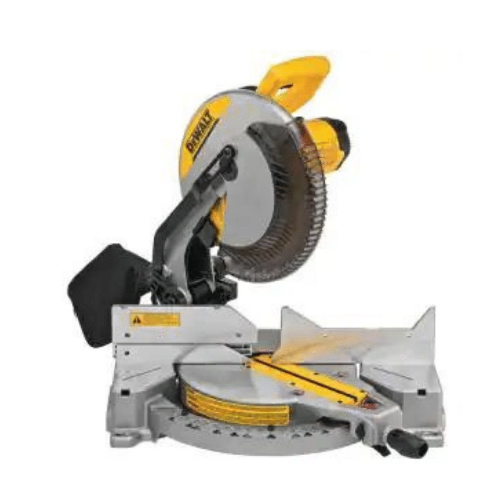 Dewalt 15 Amp Corded 12 in. Single Bevel Compound Miter Saw with 12 in. Miter Saw Blade 32-Teeth and 80-Teeth (2-Pack)