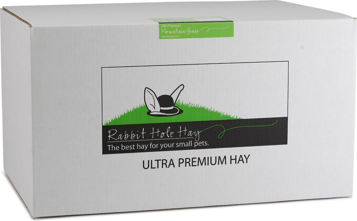 Rabbit Hole Hay Ultra Premium， Hand Packed Mountain Grass Small Pet Food