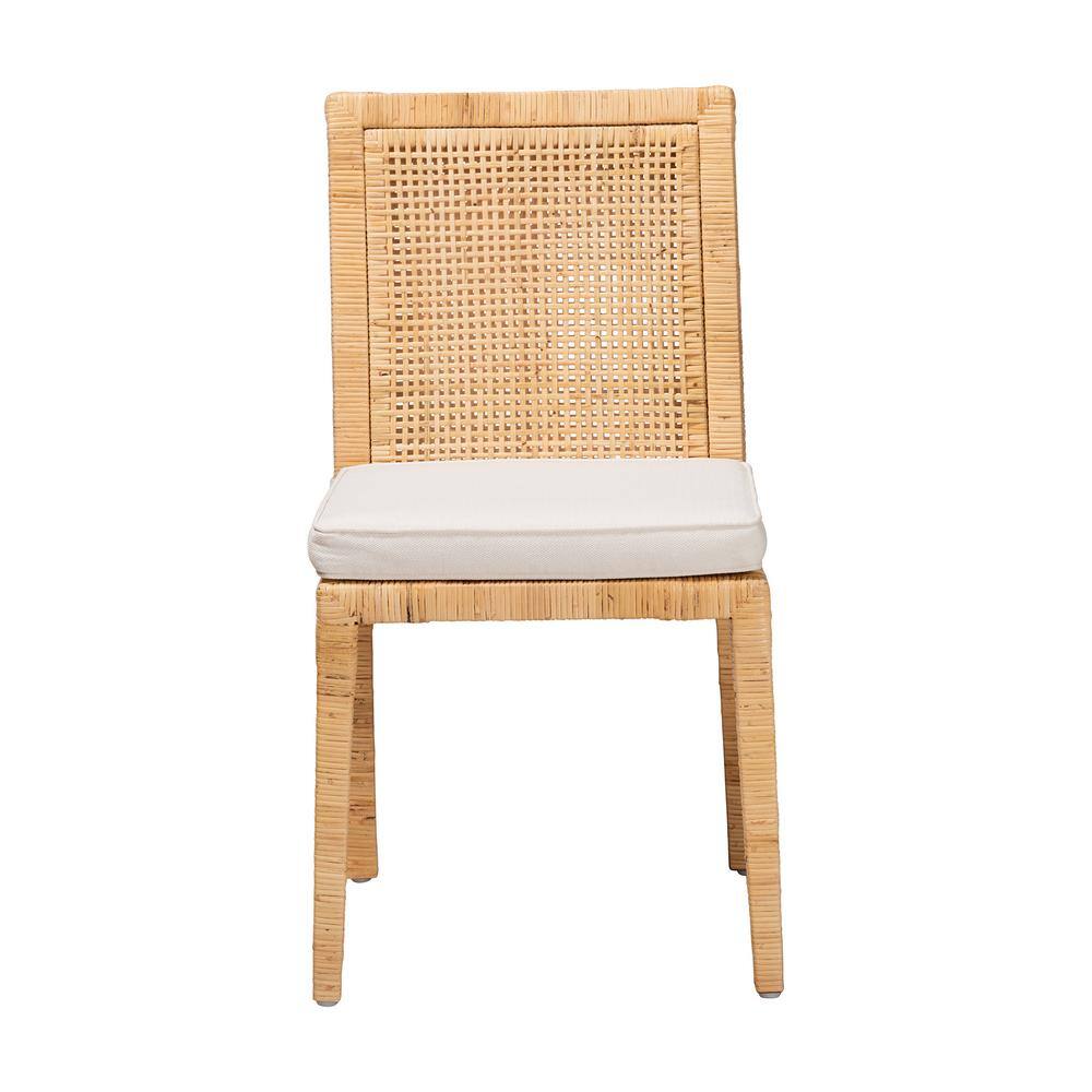 bali  pari Sofia Natural and White Dining Chair 185-2P-11872-HD