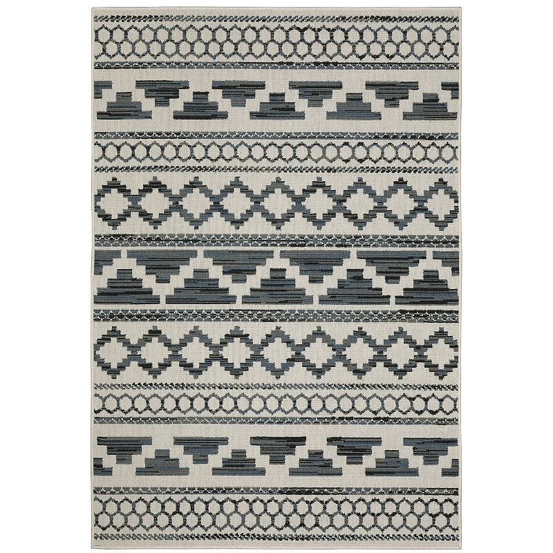 StyleHaven Trevor Distressed Abstract Indoor Outdoor Rug