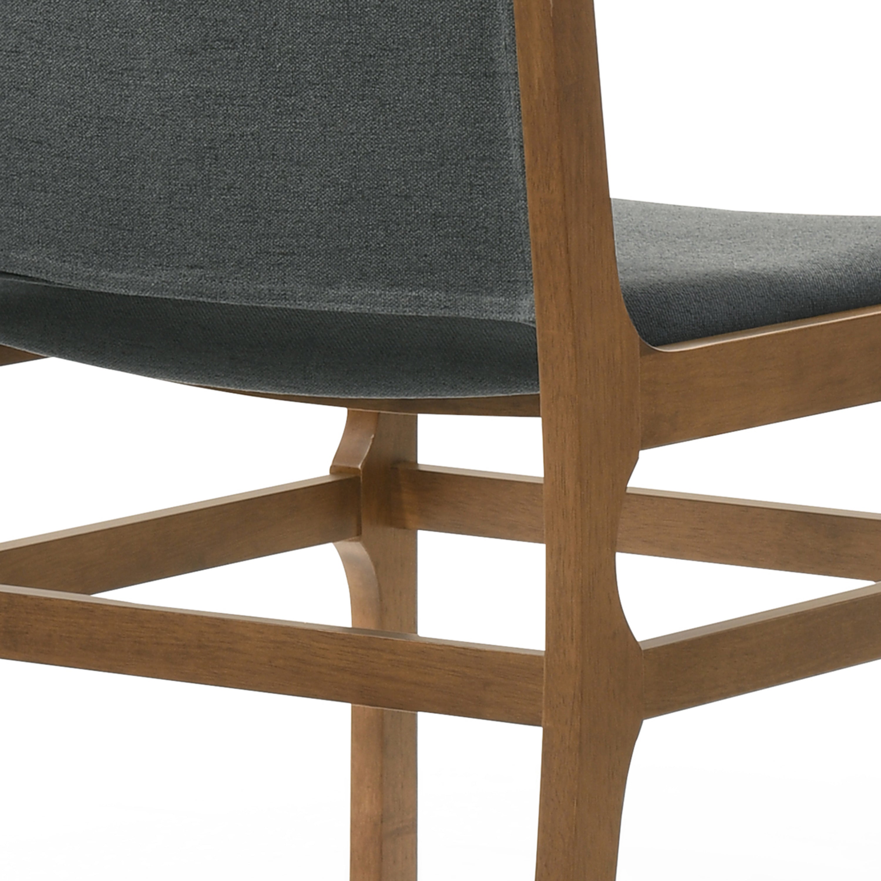 Galtin Contemporary Fabric Upholstered Wood Dining Chairs, Set of 4