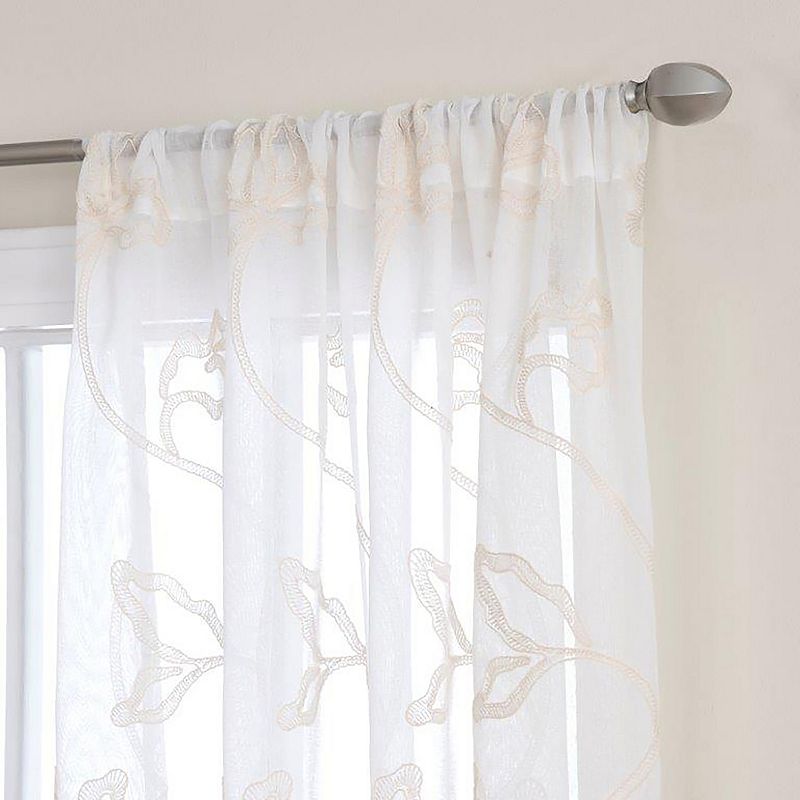 Corona Curtain 1-panel Whitley Rod Pocket Window Curtain