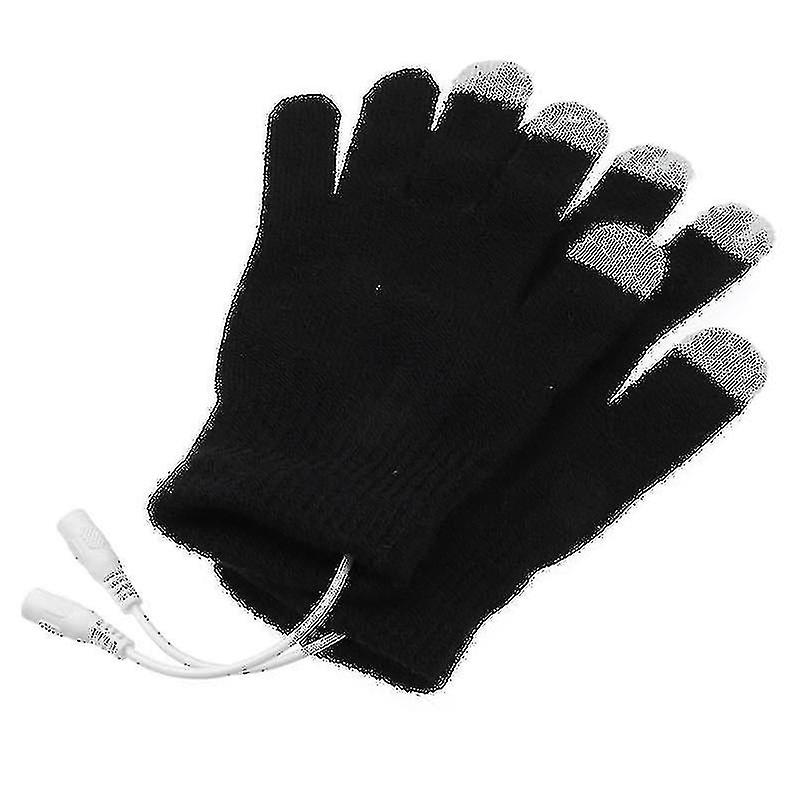 Cht-1 Pair Usb Warm Gloves Usb Heated Gloves Winter Warm Cotton Gloves Electric Gloves Touch Screen Mittens Hand Warmer