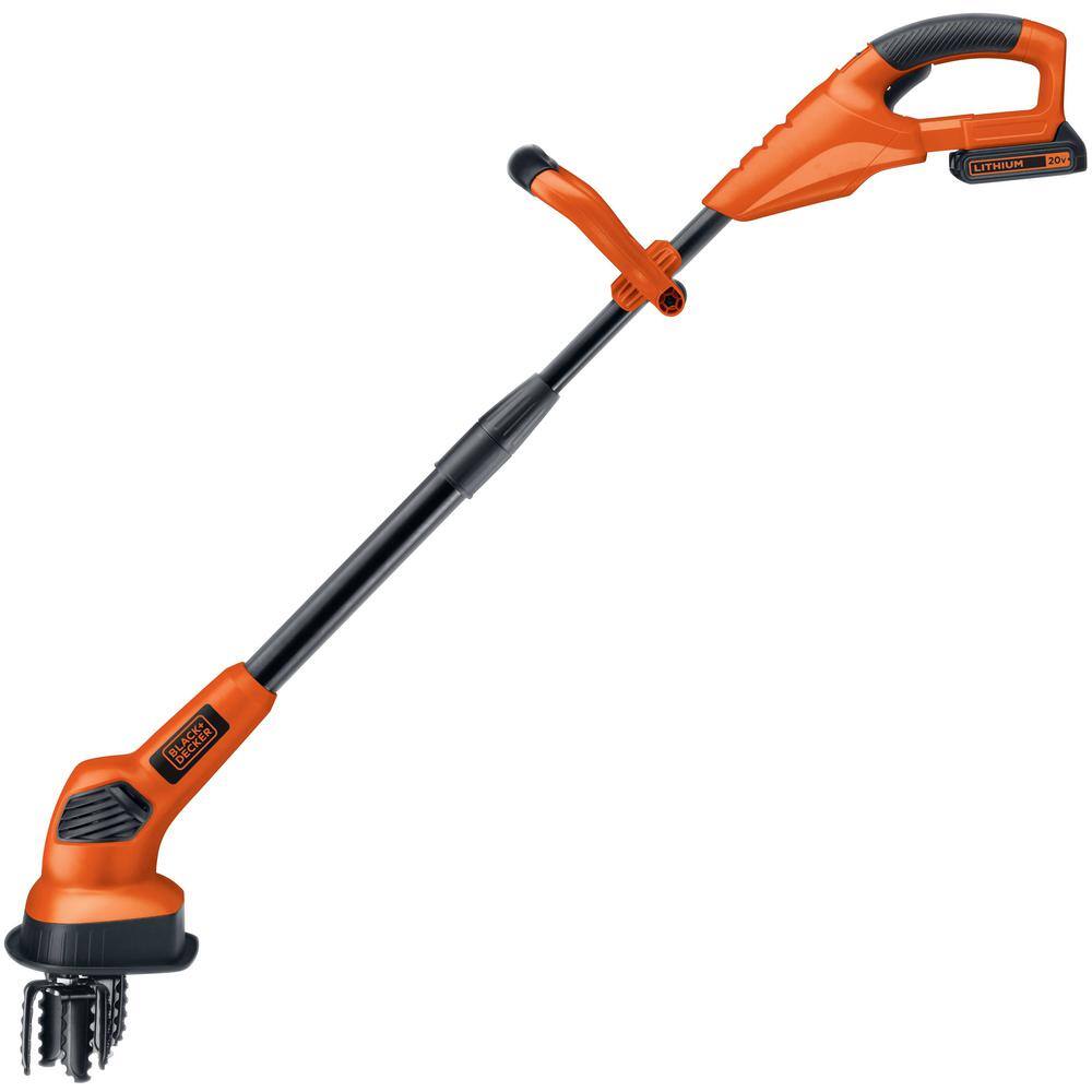 BLACK+DECKER 20V MAX 7 in. Lithium-Ion Cordless Garden CultivatorTiller with 1.5Ah Battery and Charger Included LGC120