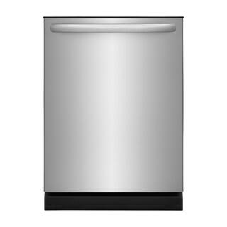 Frigidaire 24 In. in. Top Control Built-In Tall Tub Dishwasher in Stainless Steel with 4-Cycles 54 dBA FFID2426TS