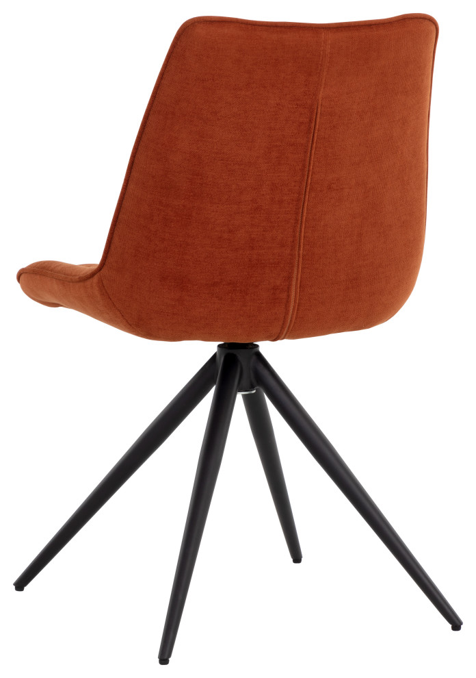 Freya Swivel Dining Chair Danny Rust   Midcentury   Dining Chairs   by Sunpan Modern Home  Houzz