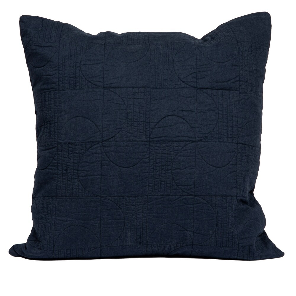 Geometric Quilted Pillow Cover