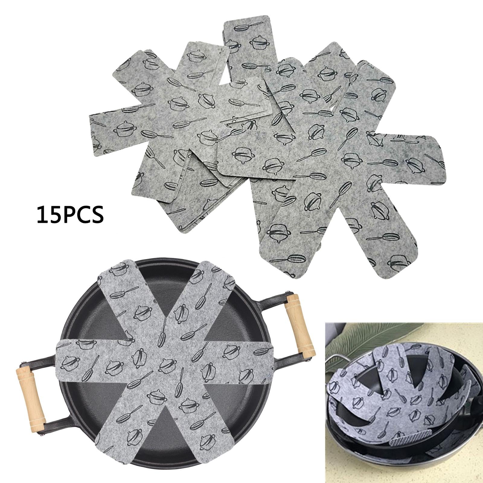 15x Pot Placemat Non-Woven Fabric Cookware Kitchen Accessories for