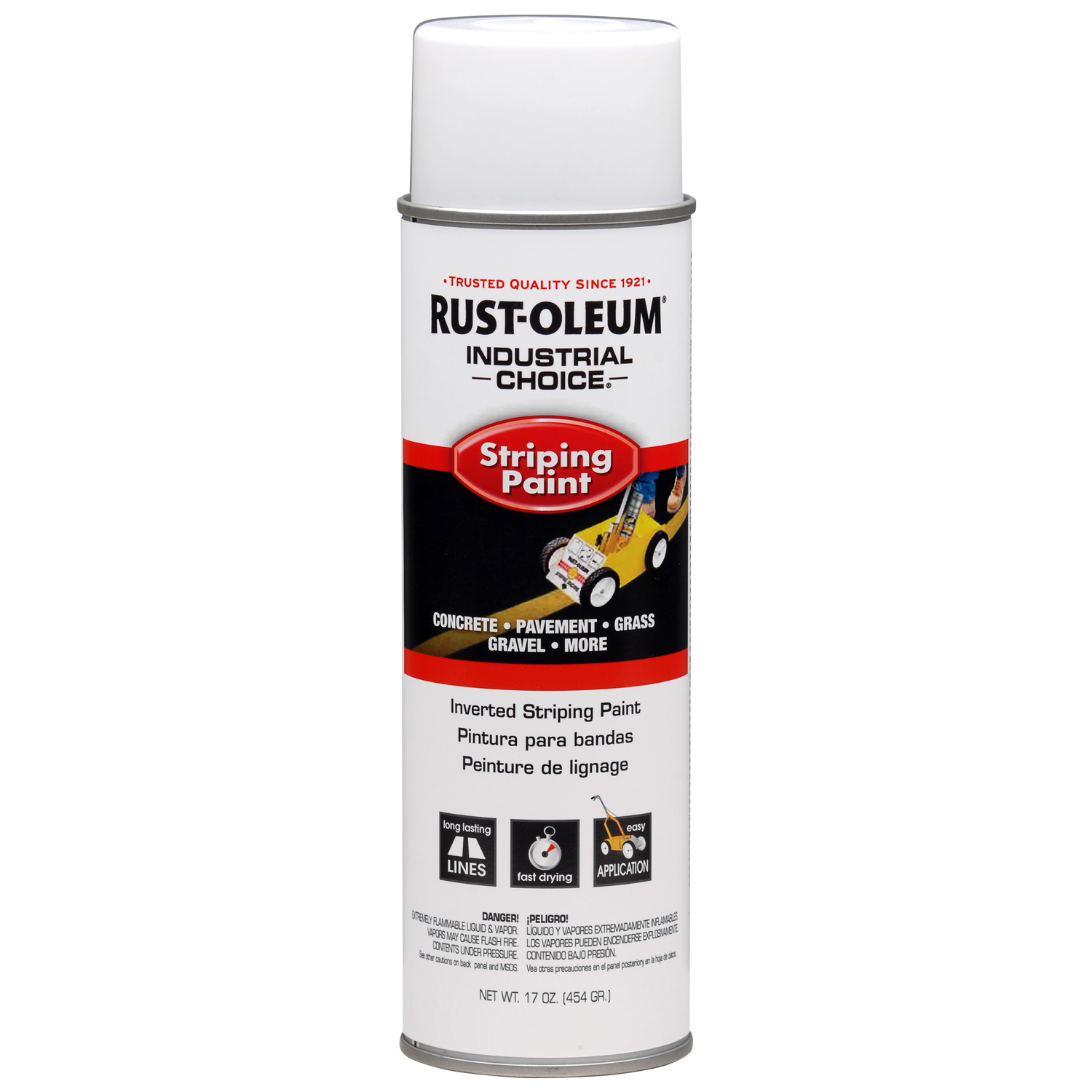 Rust-Oleum Industrial Choice White Inverted Striping Paint 18 oz