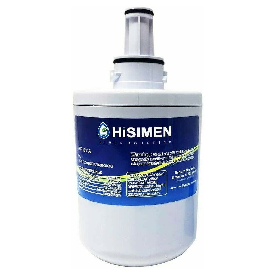 1 Pack HiSimen DA29 00003G Genuine Refrigerator Fresh Water Filter NSF Certified