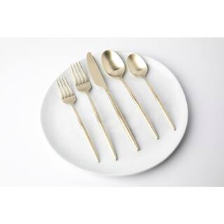 Cambridge Gaze Champagne Satin 180 20-Piece Flatware Set (Service for 4) 505220CWA12DS