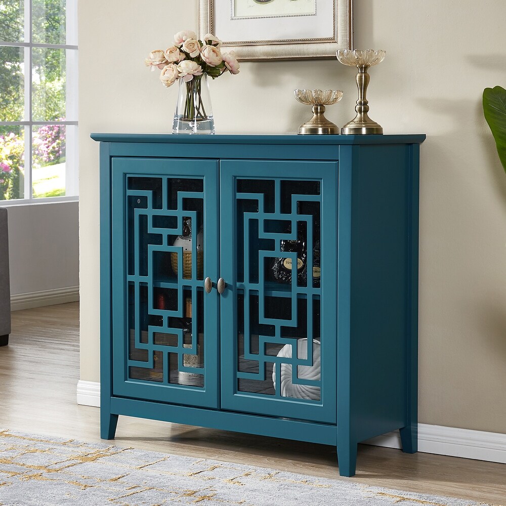 Teal Blue Storage Cabinet