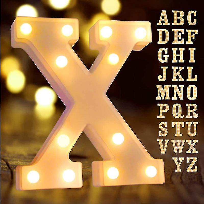 Born Pretty Decorative Alphabet Number Letter Led Lights Luminous Number Lamp Decoration Battery Night Light Party Bedroom Decoration