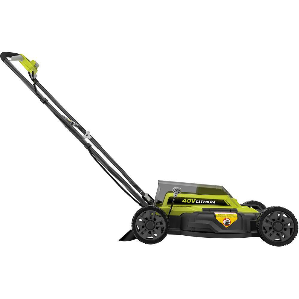 RYOBI 40V 18 in. 2-in-1 Cordless Battery Walk Behind Push Mower (Tool Only) RY401010BTL